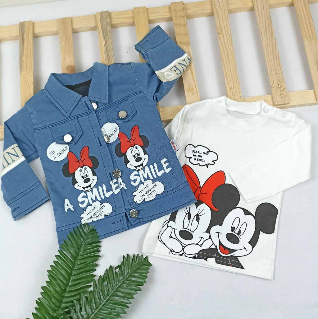 UST-0140 Mickey Swet Kot Ceket Takım - 9-12