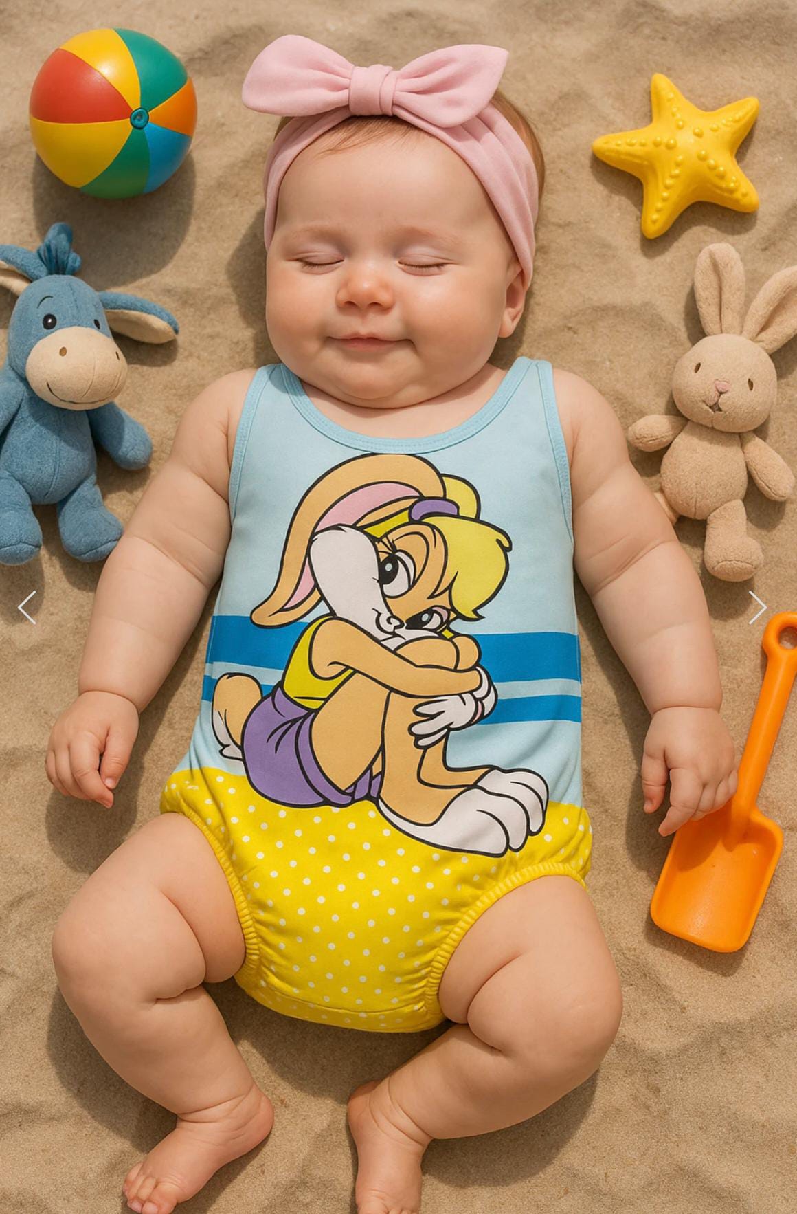 5554 TAVŞAN KIZ BASKILI MAYO  - 0-1 yaş