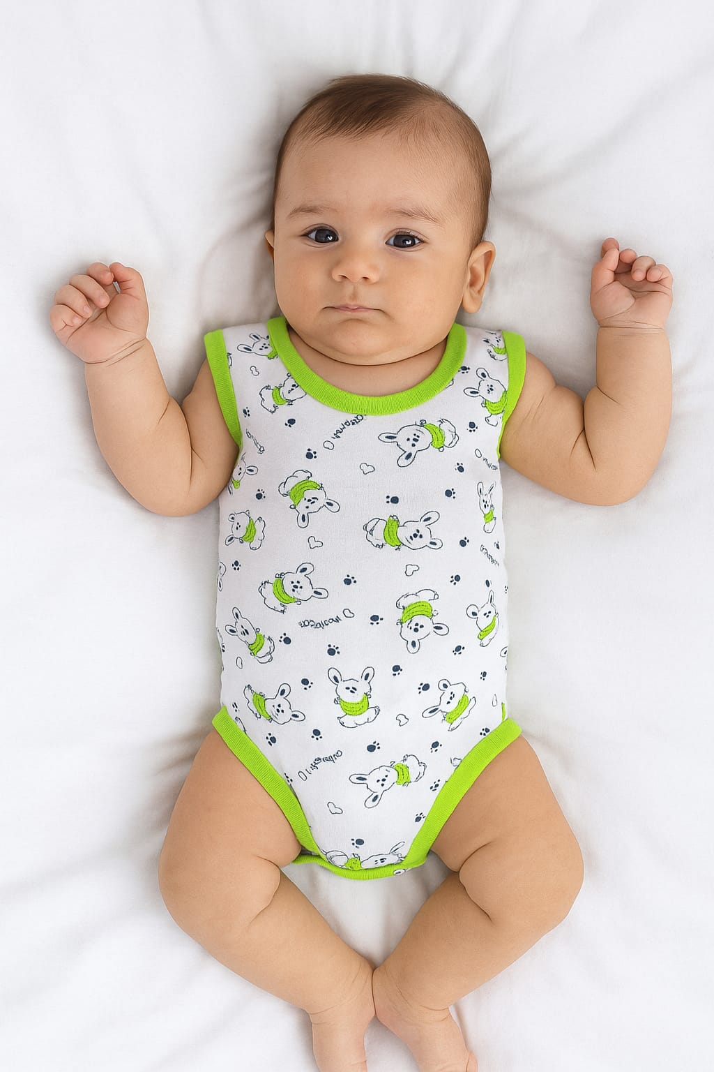 2565 TAVŞAN DESEN PENYE ÇITÇITLI BADY - Lacivert / 3 Yaş