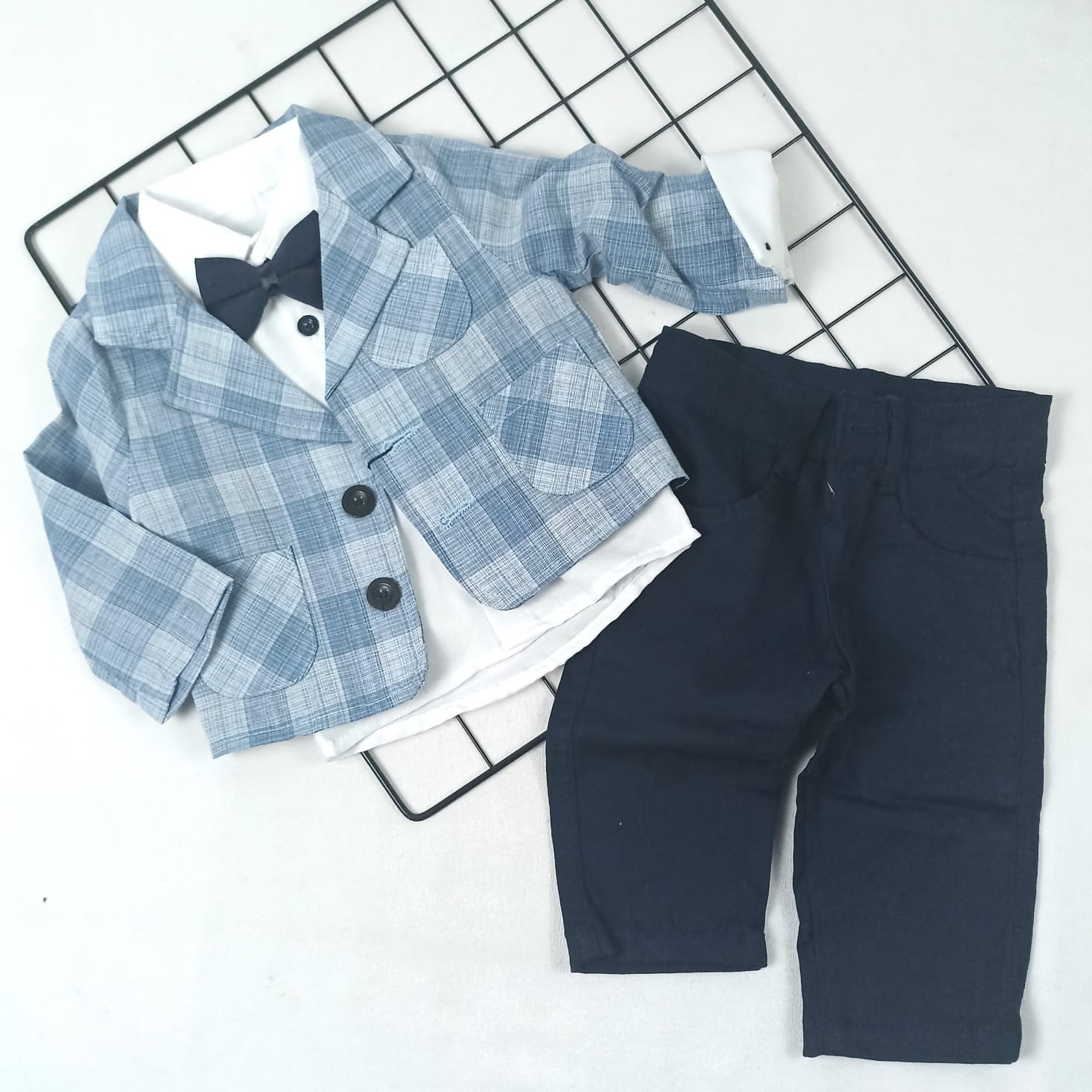 TKM-1841 Ceketli Papyonlu Bayramlık Takım  - Bordo / 18