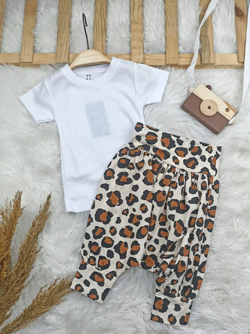 10384 LEOPAR ŞALVAR TAKIM  - Siyah / 2-3 Yaş