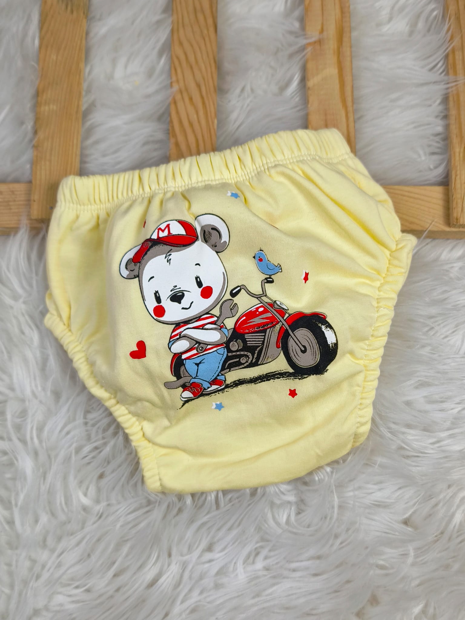 1058 MOTOSİKLET BASKILI UNİSEX PENYE ALIŞTIRMA KÜLODU  - 2 Yaş