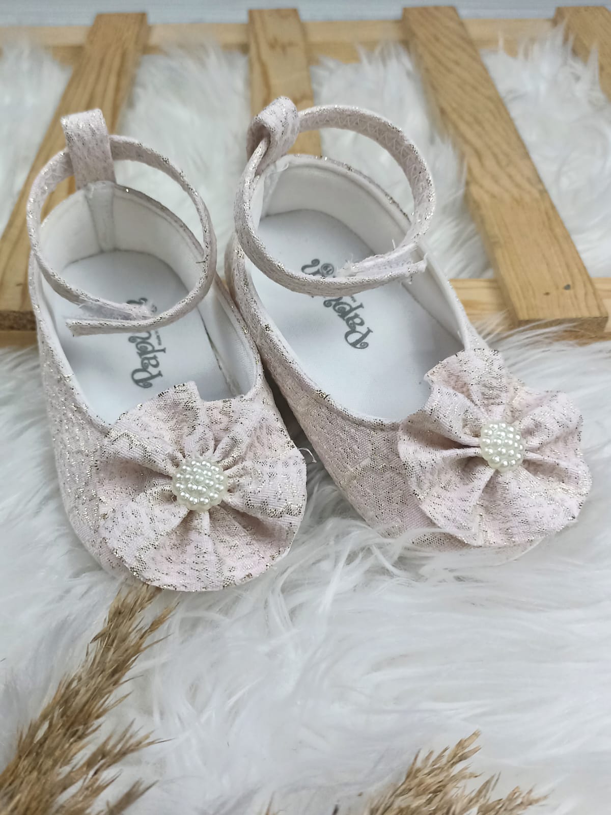 7028 BİLEK BAĞCIKLI KIZ PATİK AYAKKABI  - Pembe / 18