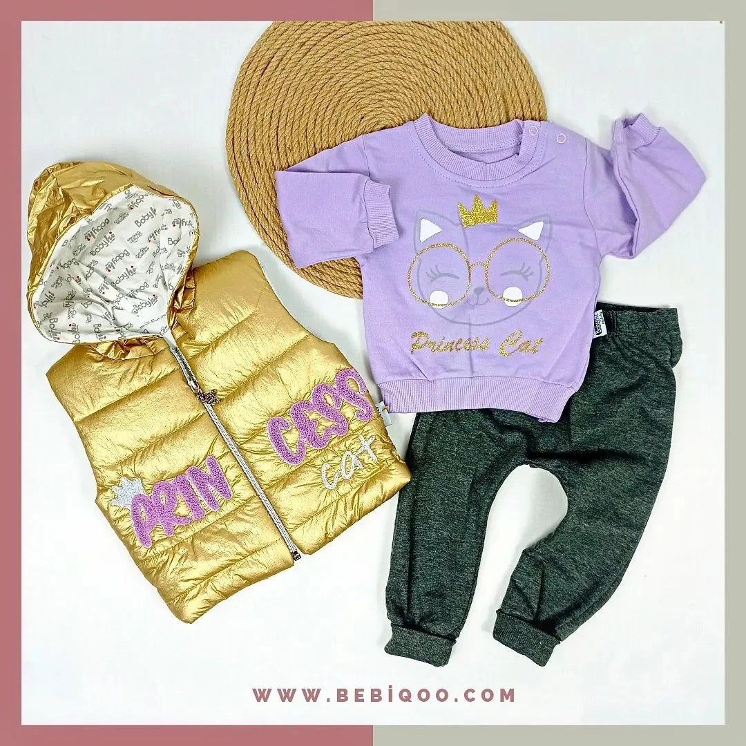 PRİNCES ŞİŞME YELEKLİ TAKIM - 3-6 Ay