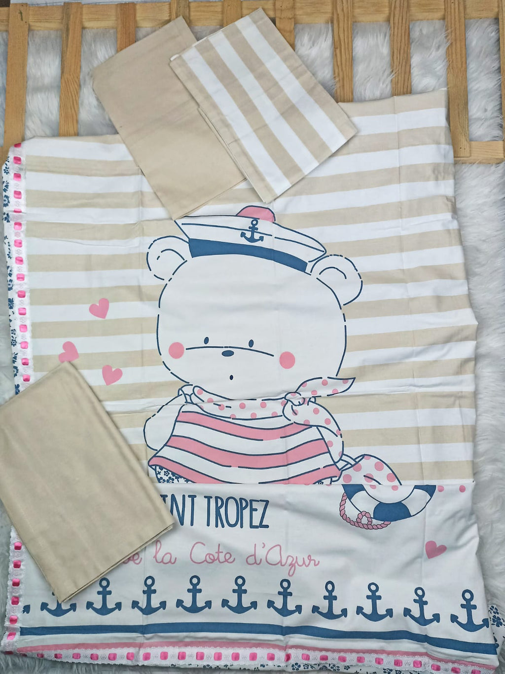 BABY CLUP DENİZCİ AYICIK KIZ NEVRESİM TAKIMI - Default Title