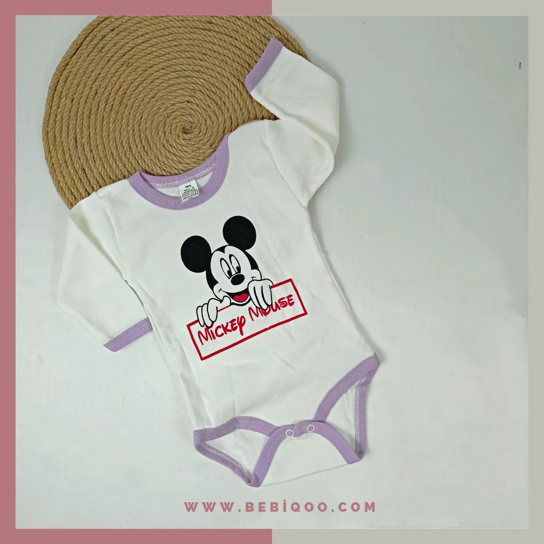 MİCKEY MOUSE UZUN KOL ÇITÇITLI BODY - 36 ( 3 yaş )