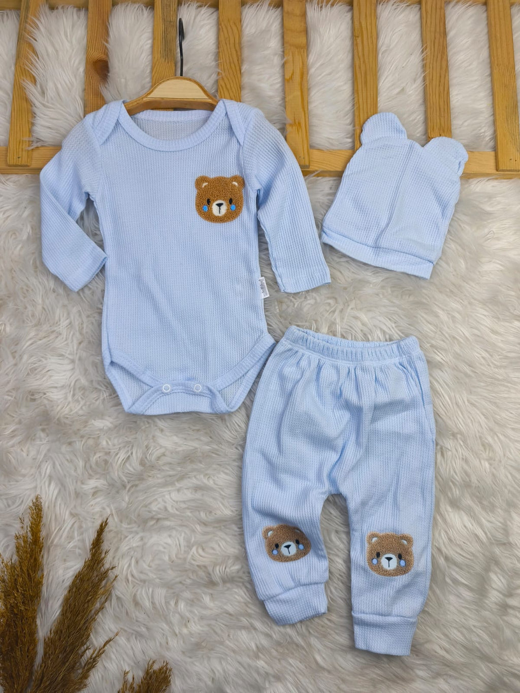 1836 AYICIK PUNCH NAKIŞLI BADY'Lİ TAKIM  - Yeşil / 9-12 Ay