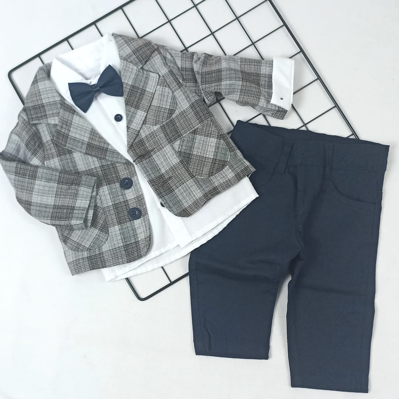 TKM-1841 Ceketli Papyonlu Bayramlık Takım  - Bordo / 9