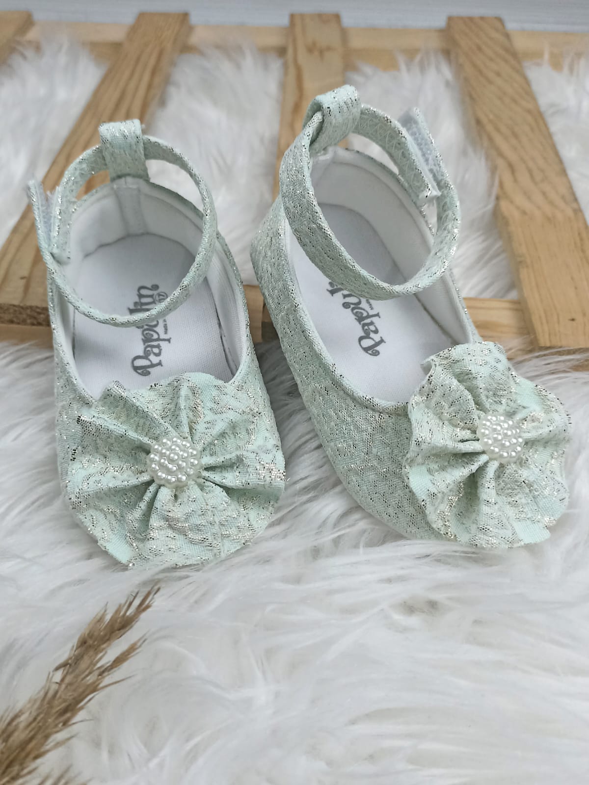 7028 BİLEK BAĞCIKLI KIZ PATİK AYAKKABI  - Yeşil / 17