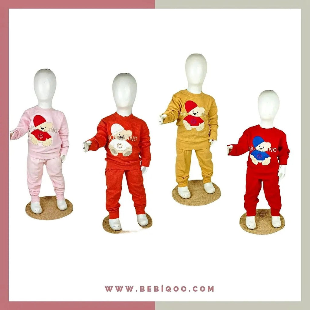 TKM-67123  FİTİL KUMAŞ MOSCHİNO AYICIK TAKIM - Sarı / 3