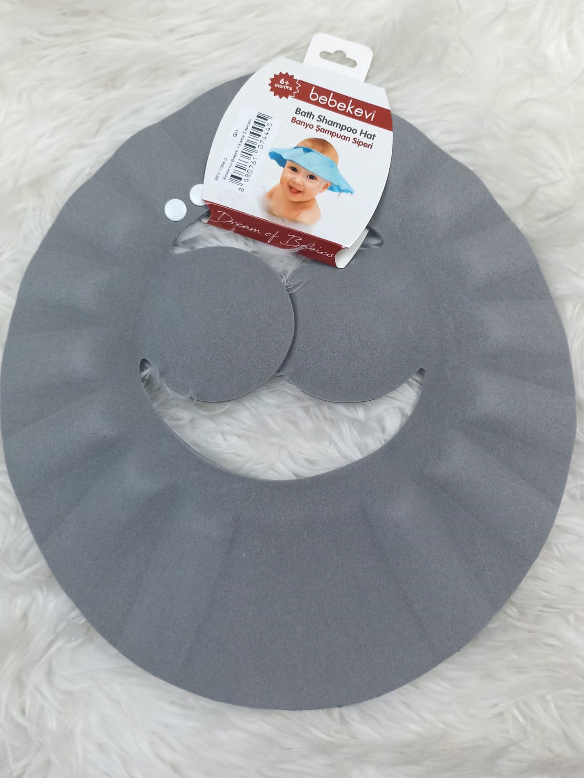 357303 BEBEK KULAKLI BANYO ŞAPKASI  - Default Title