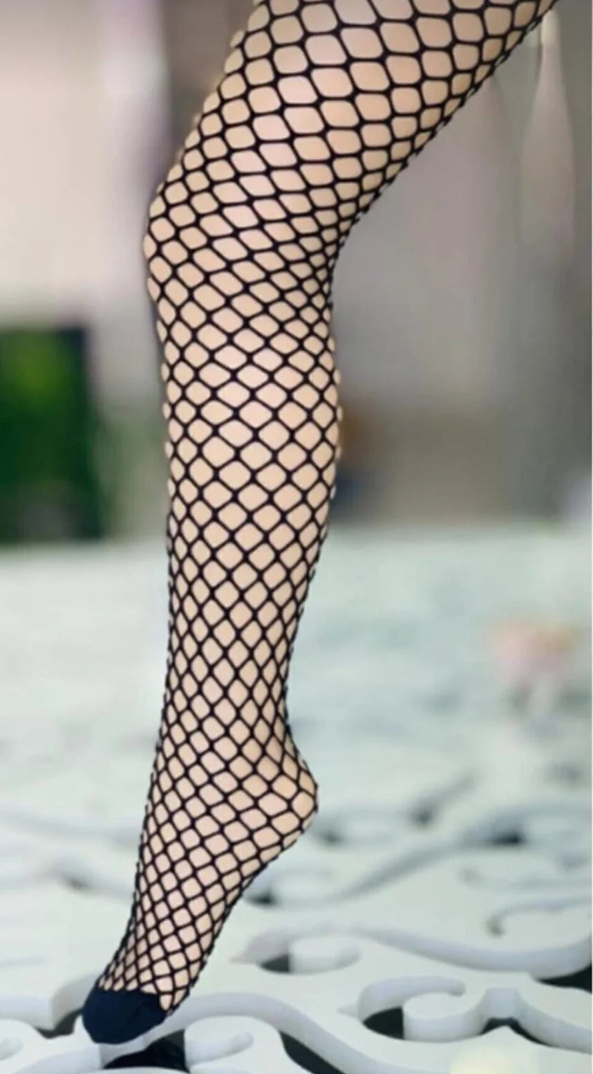 7811 KIZ ÇOCUK FİLE KÜLOTLU ÇORAP - Siyah / 4-5 Yaş