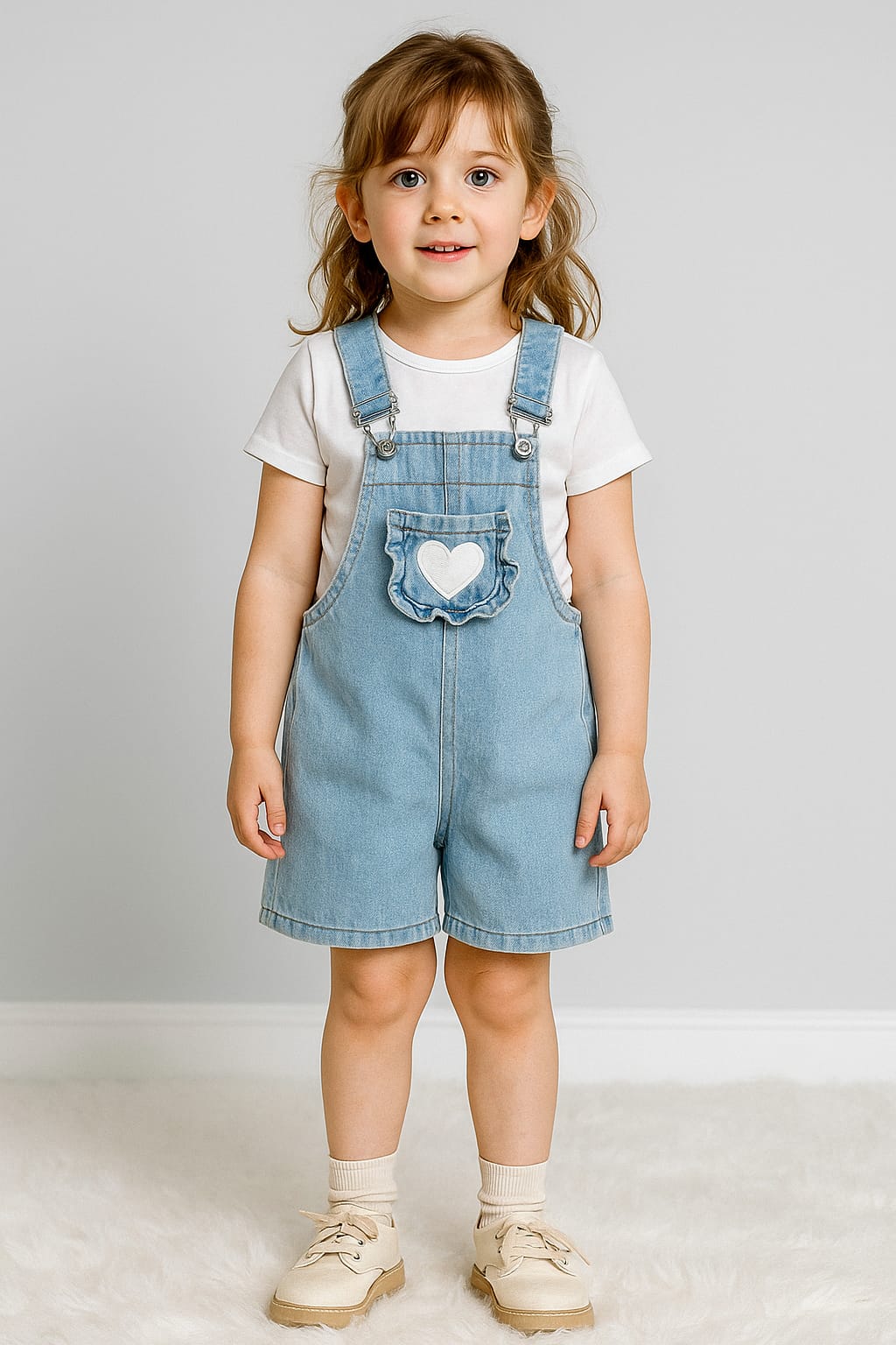 9066 ZARA KALP CEP DETAYLI KOT KAPRİ SALOPET - 2-3 Yaş