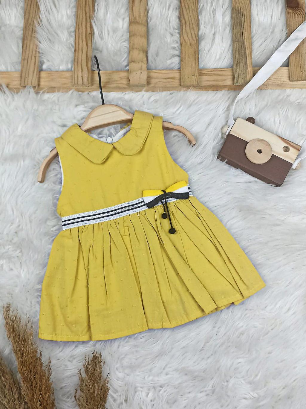 2320 Önden Çizgili Elbise  - 3-6