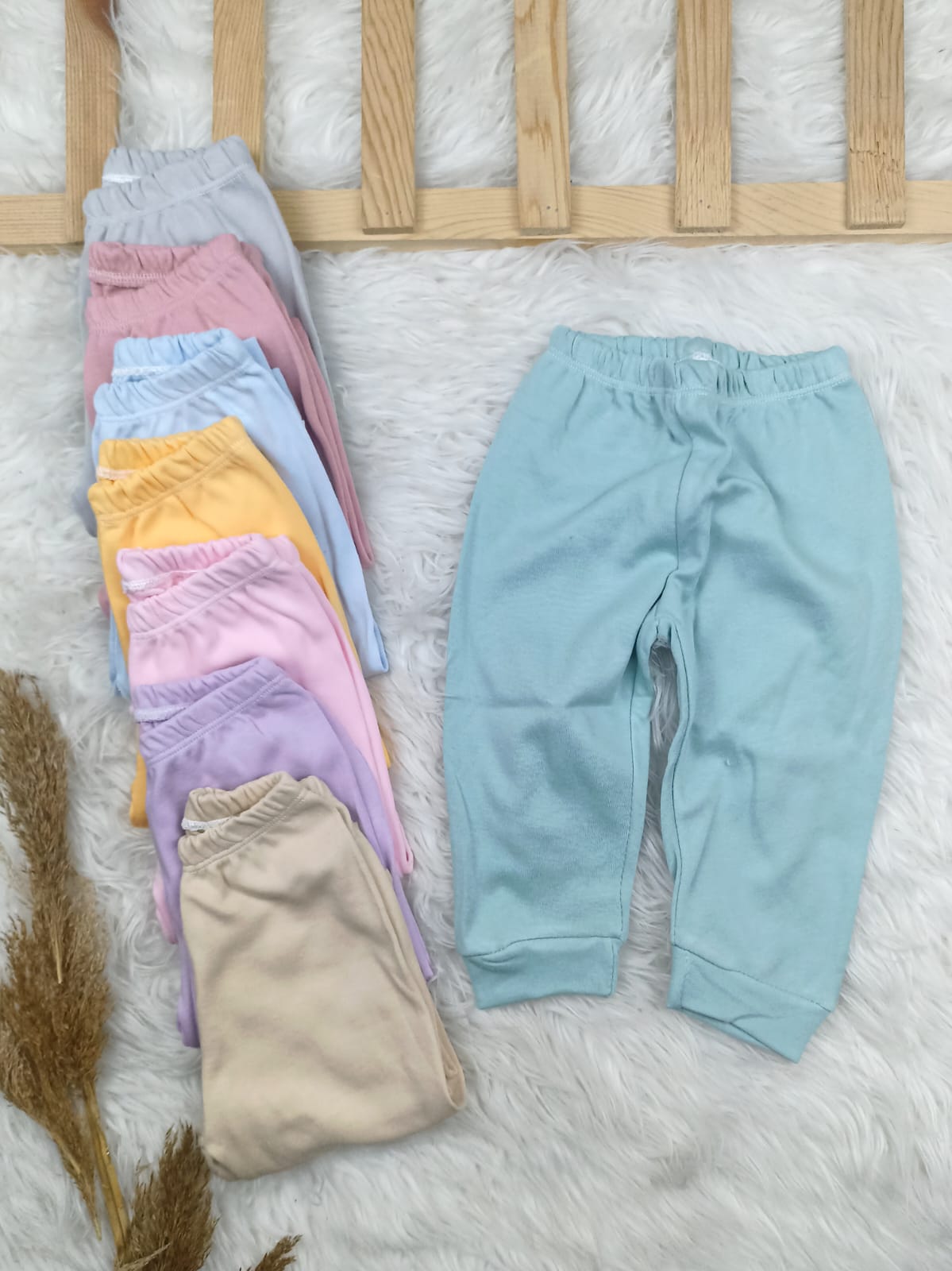 1032 DÜZ RENK BEBE PENYE  TEK ALT  - bej / 0-3 Ay