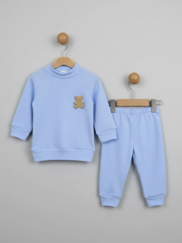 1960 AYICIK AKSESUARLI RAPORLU PENYE TAKIM  - Mavi / 6-9 Ay