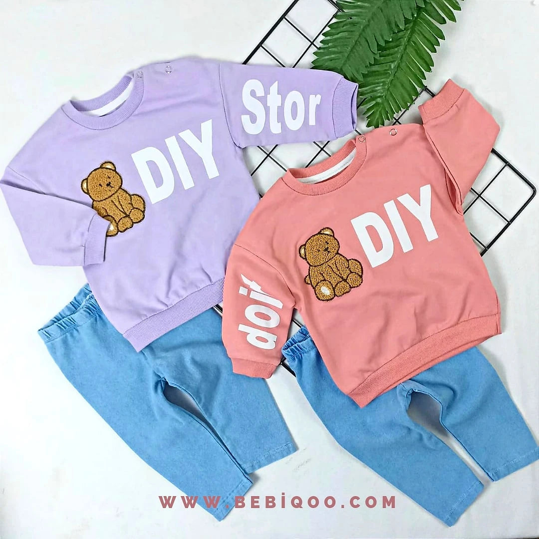 TKM-1778 DOİT AYICIK NAKIŞLI TAKIM - Lila / 6