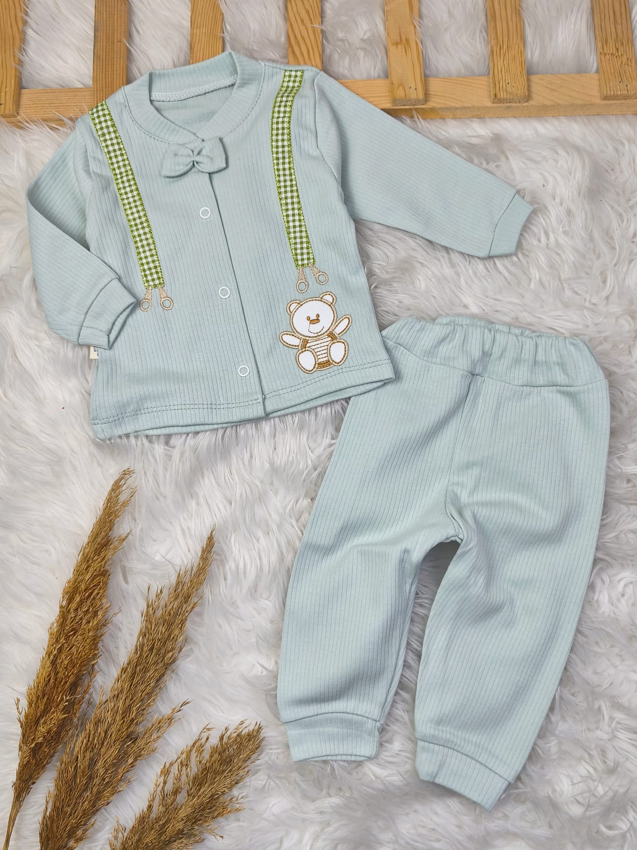 1923 PAPYONLU ÖNDEN ÇITÇITLI PENYE TAKIM  - Yeşil / 3-6 Ay