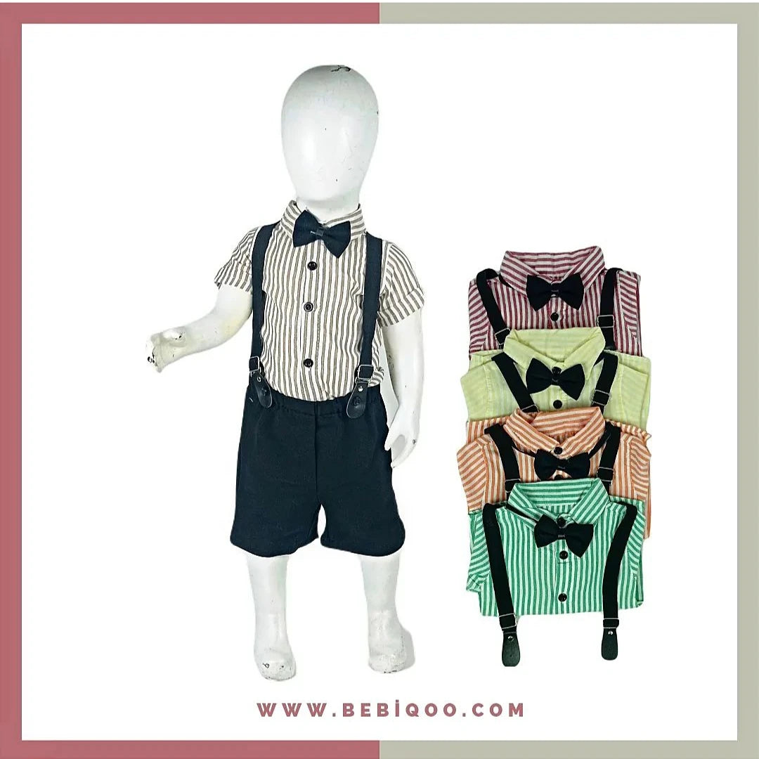 TKM-1830 Papyonlu Gömlekli Takım  - Sarı / 1