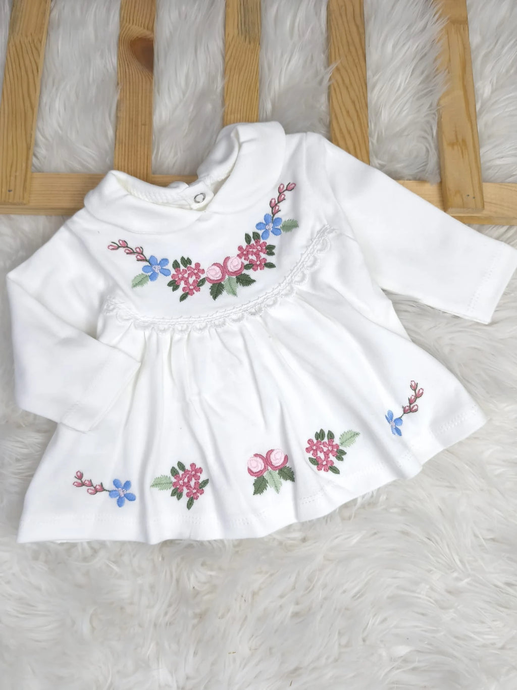 2453 ÇİÇEK NAKIŞLI 5'Lİ HASTANE ÇIKIŞI SETİ