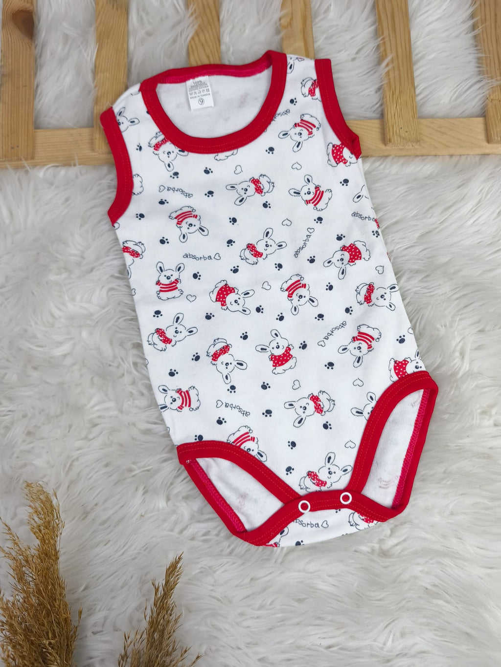 2565 TAVŞAN DESEN PENYE ÇITÇITLI BADY - Somon / 3 Yaş