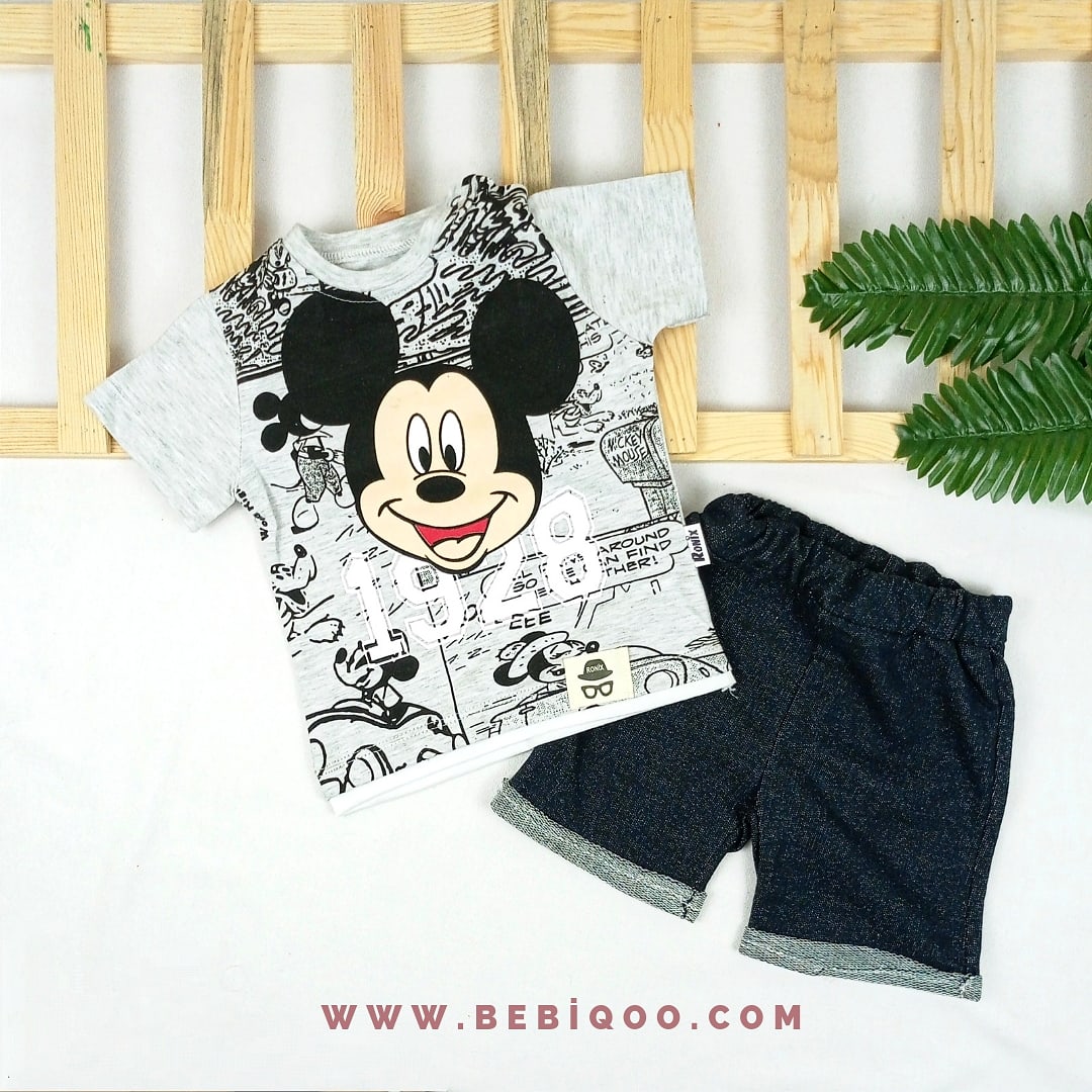 TKM-1928 Mickey Mouse Şortlu Takım  - 6