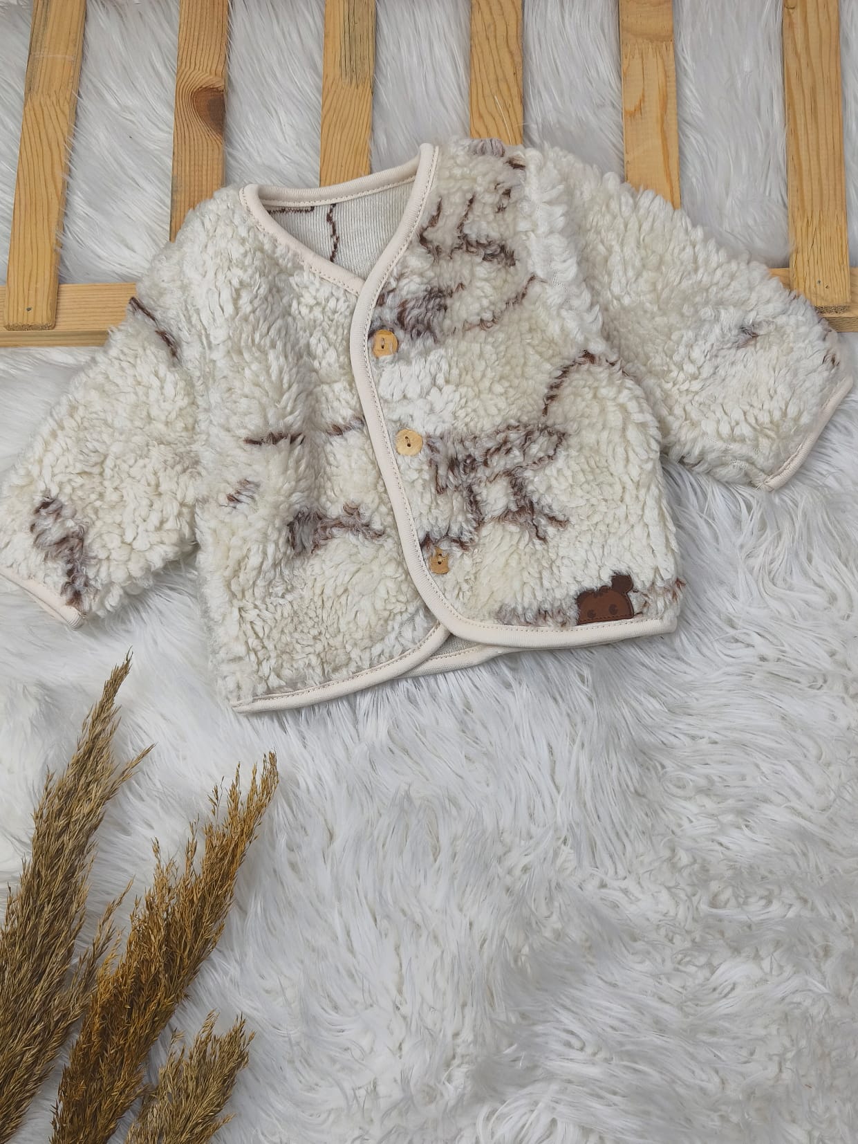 2599 ÇİFT TARAF KULLANILABİLİR HIRKA  - 12-18 Ay