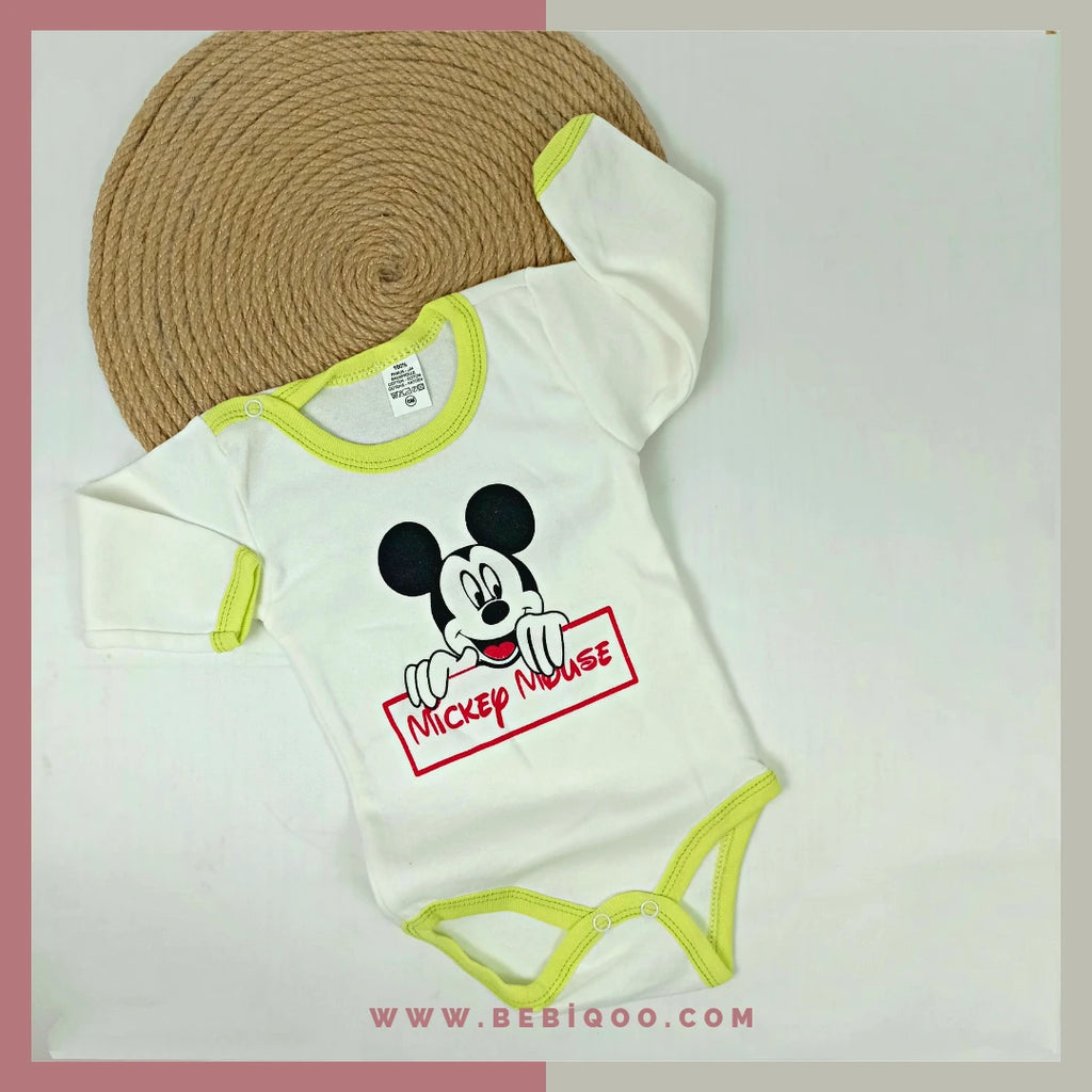 MİCKEY MOUSE UZUN KOL ÇITÇITLI BODY - 24 ( 2 yaş  )
