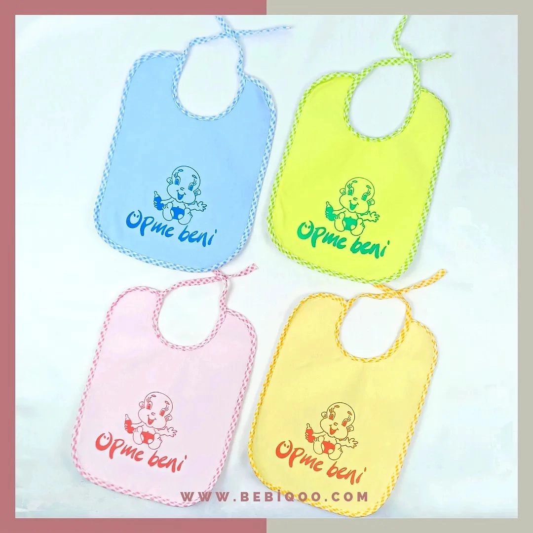 ÖPME BENİ YAZILI KÜÇÜK BOY MAMA ÖNLÜĞÜ - Yeşil