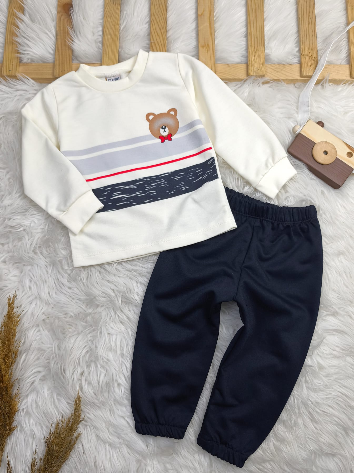 1875 PAPYONLU AYICIK MEVSLİMİK TAKIM - Lacivert / 2 Yaş