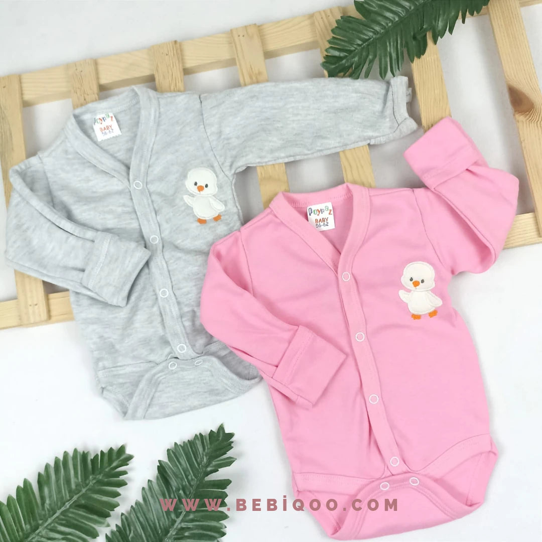 UST-2850 Civciv Kendinden Eldivenli Önden Çıtçıtlı Bady  - 0-3