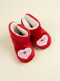 Kalp Nakışlı Bebe Panduf