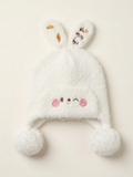470515 Ponponlu Soft Bere-Beyaz