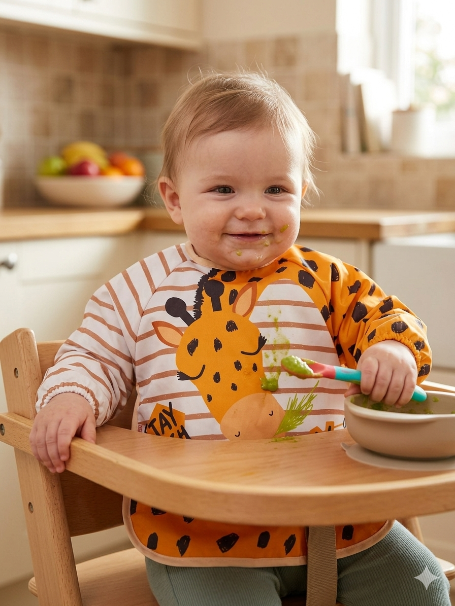 440654 Zürafa Desen Kollu Mama Önlüğü