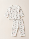 435588 Casper Desenli Raporlu Penye Pijama Takımı-Pembe