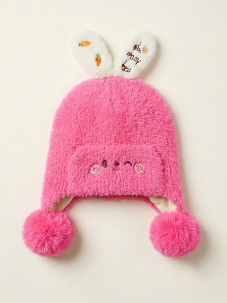 470515 Ponponlu Soft Bere-Fuşya