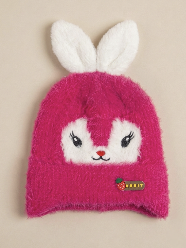 470514 Tavşan Soft Bere- Fuşya
