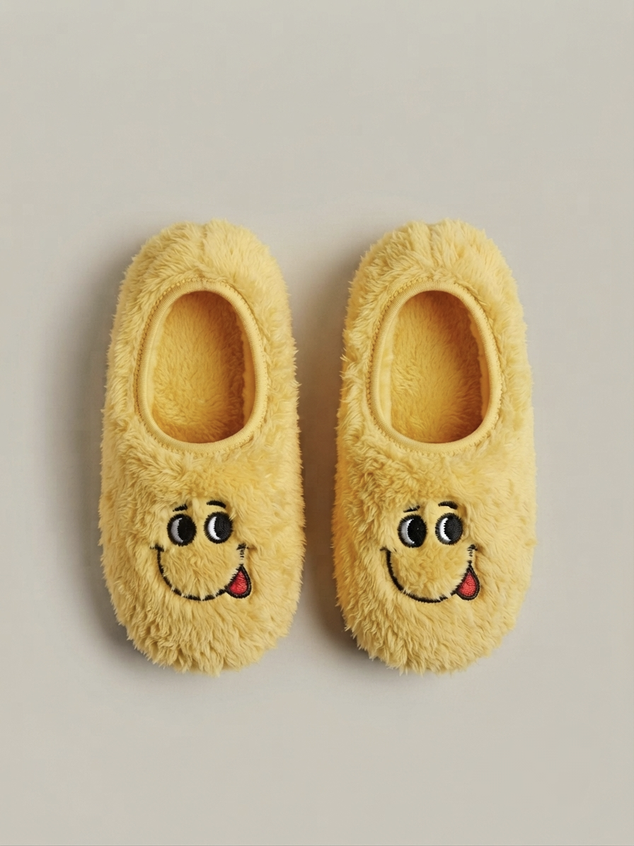3301 Emoji Nakışlı Welsoft Bebek Patiği