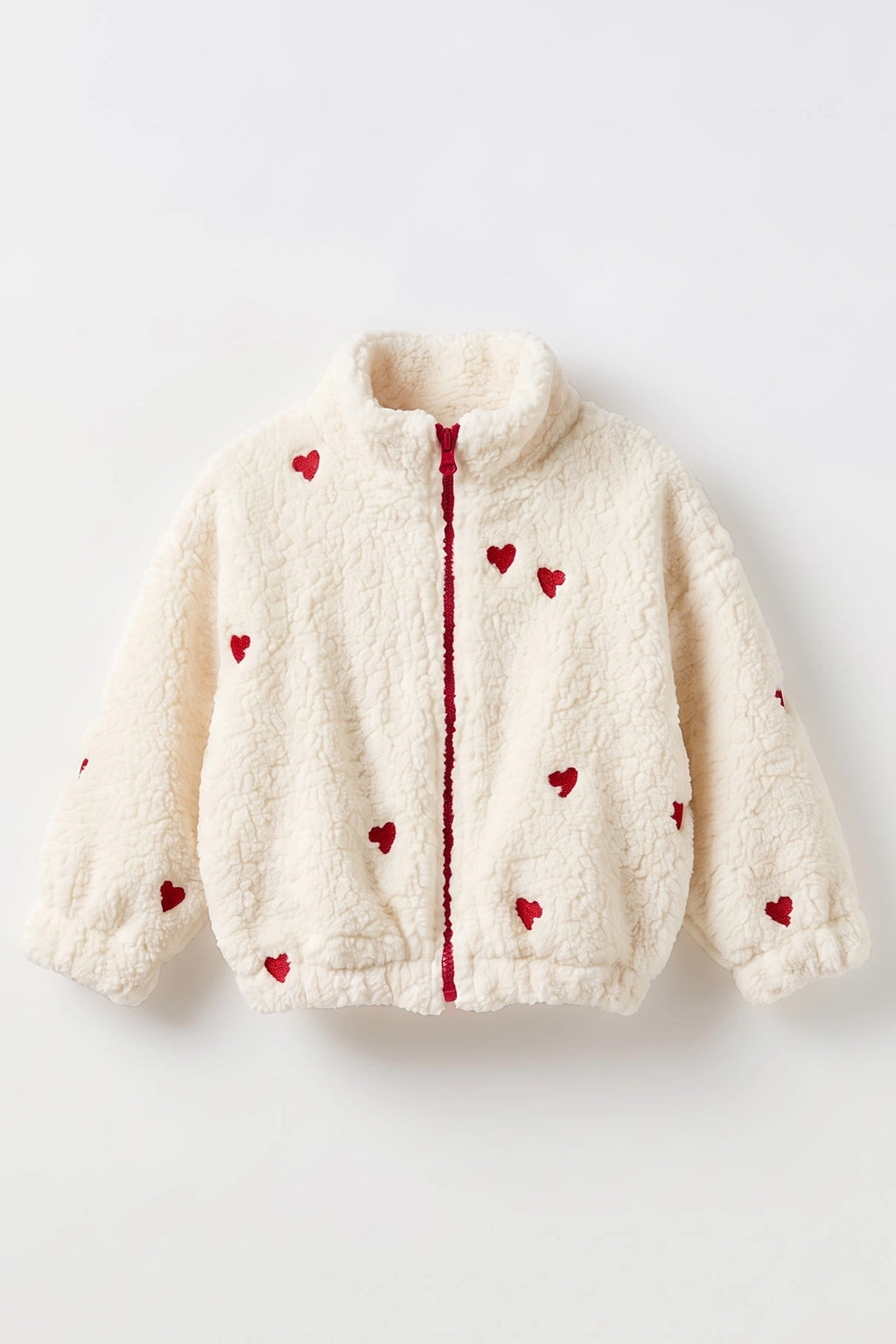 2620 Kalp Love Astarlı Peluş  Mont  Ceket
