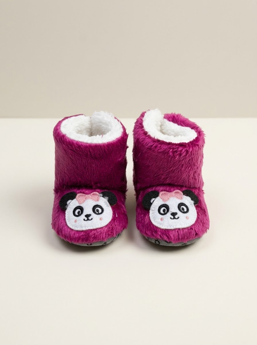 7031 PANDA NAKIŞ KIZ BEBEK PANDUF